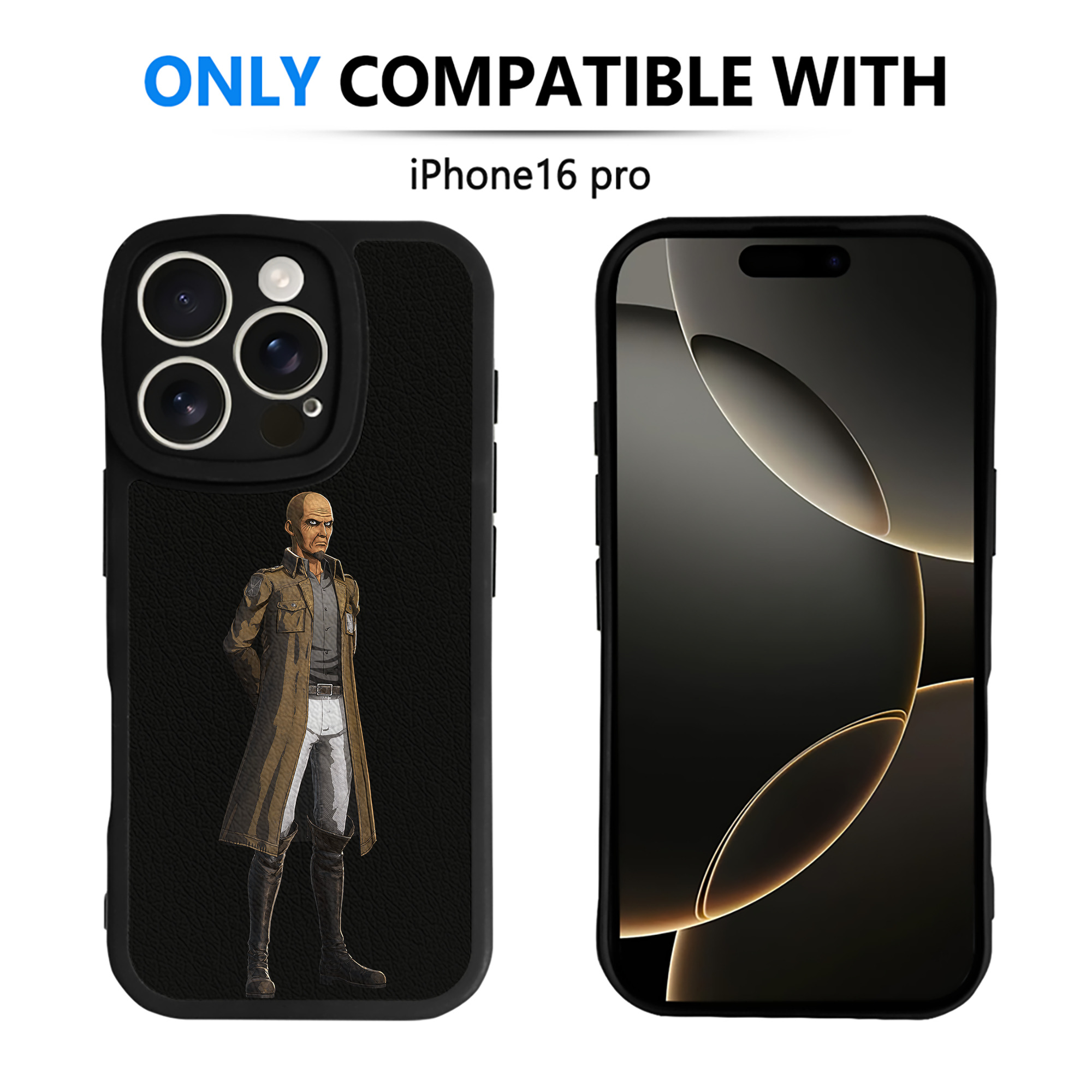 （画像用） 進撃の巨人 Attack on Titan 【iPhone 16シリーズ対応】シリコンスマホケース（レザー調） 材質：シリコン